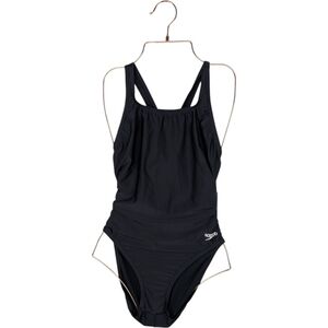 NWT‎ Speedo Swimsuit Black Anthracite  One Piece Size 6 32